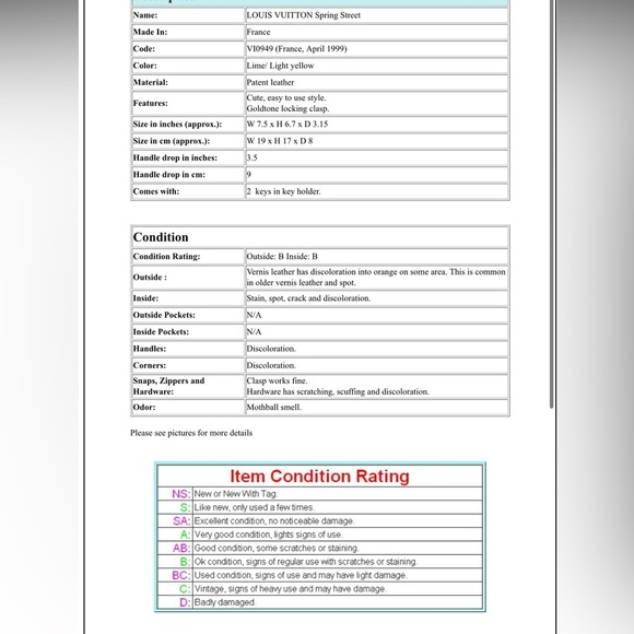 Louis Vuitton Yellow Handbag - Picture 15 of 15